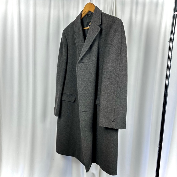 Vintage 50' 60’s ‘Newcastle - Eatons of Canada’ Long Wool Peacoat in Grey - M/L - Picture 9 of 12